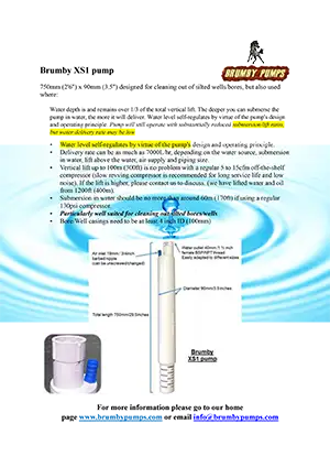 Brumby XS1 Pump Brumby XS1 Pump